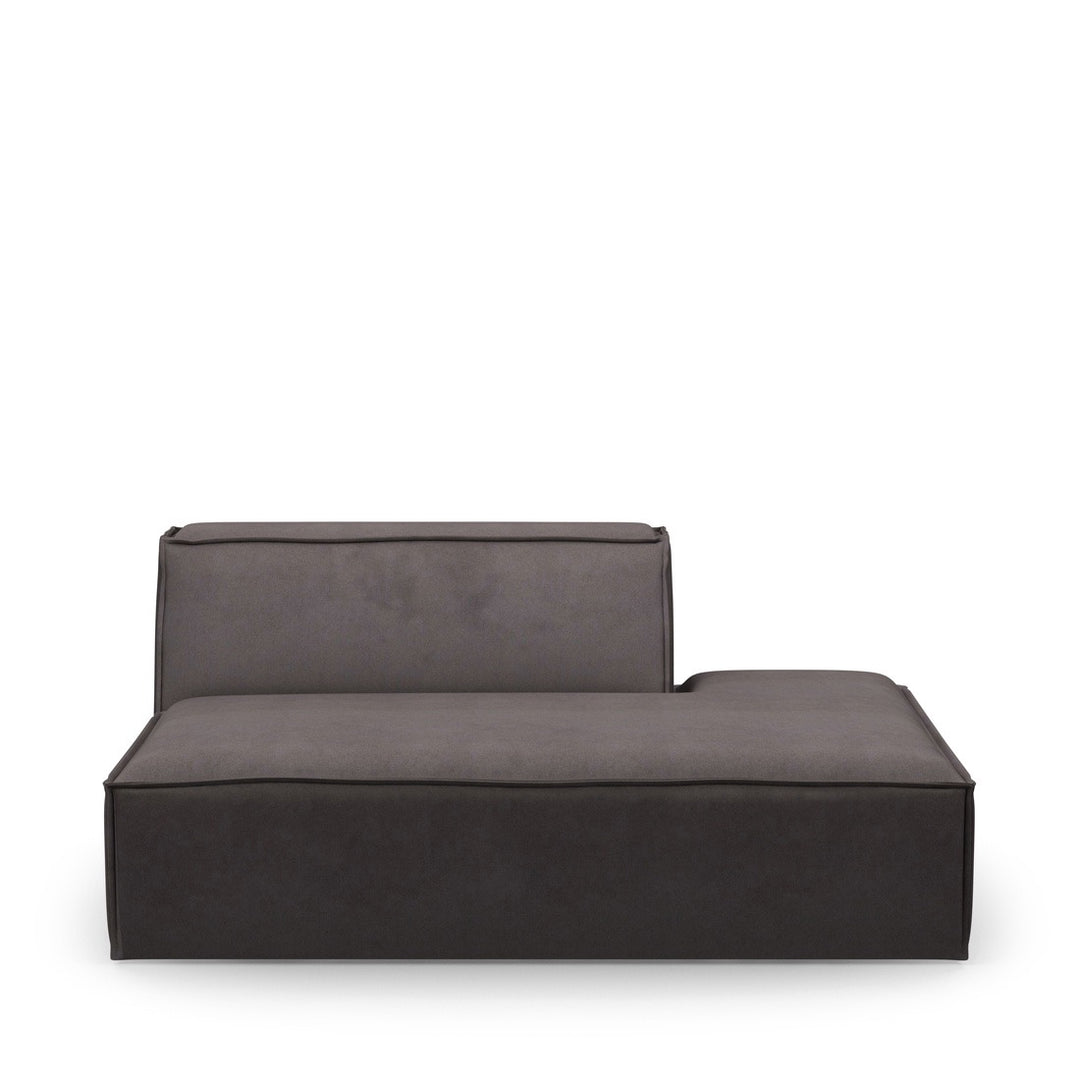 The Jagger Lounger Right scottish suede noir