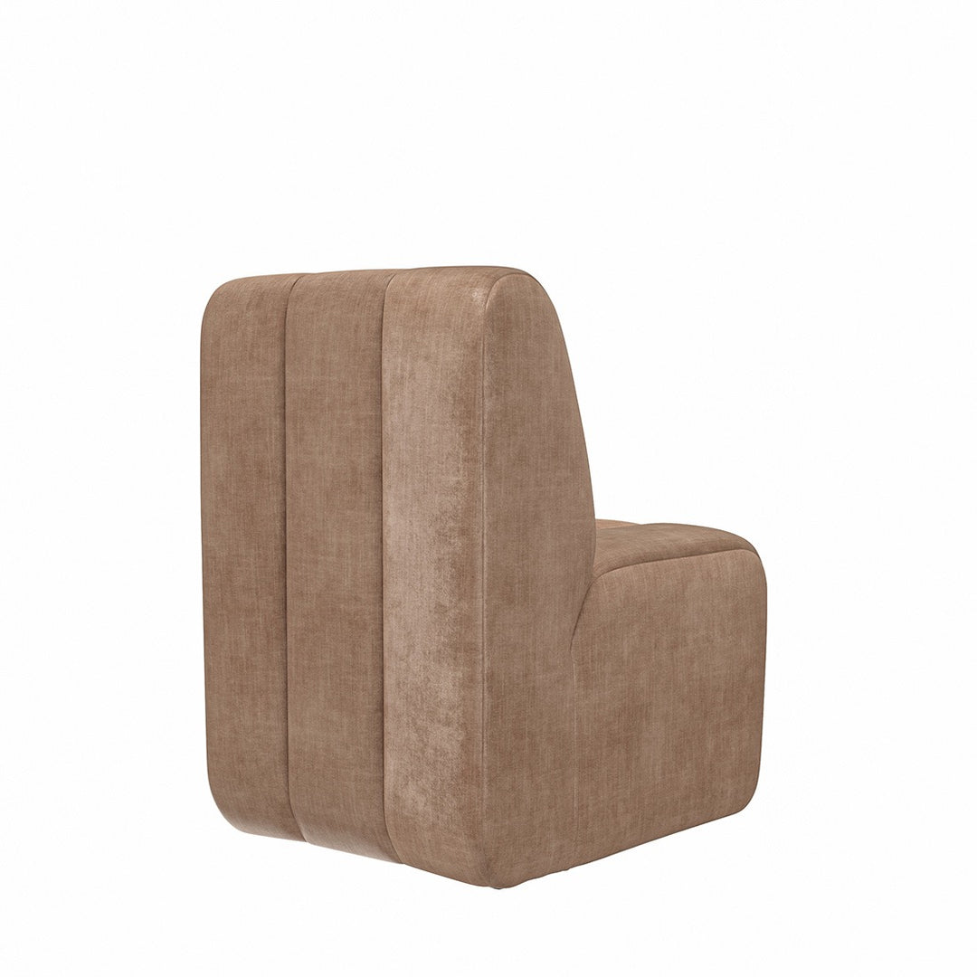 Riviera Maison Dining Chair Dazzle Cafe Latte Velvet