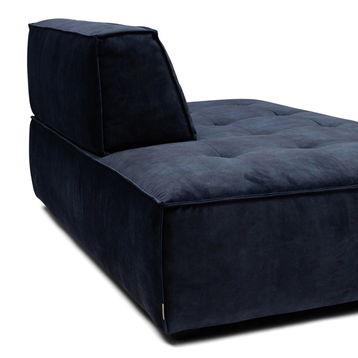 Brandon Lounger Left velvet estate blue