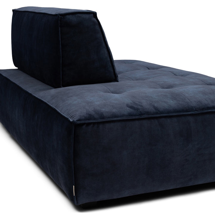 Brandon Lounger Left velvet estate blue