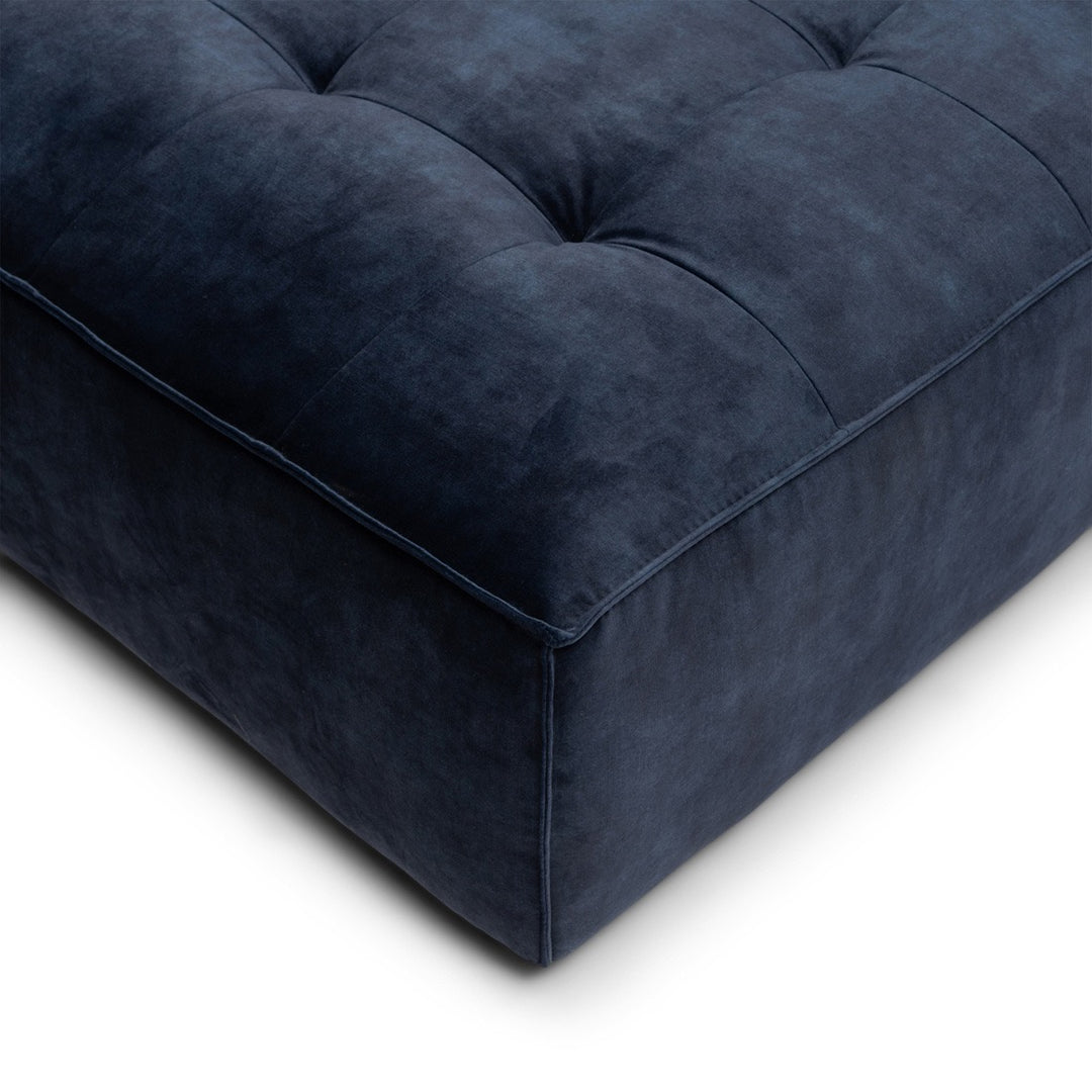 Brandon Lounger Left velvet estate blue