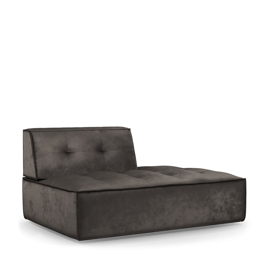 Brandon Lounger Right velvet grimaldi grey