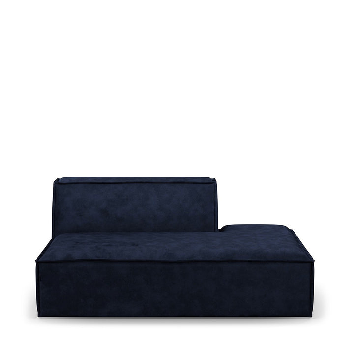 The Jagger Lounger Right velvet estate blue 