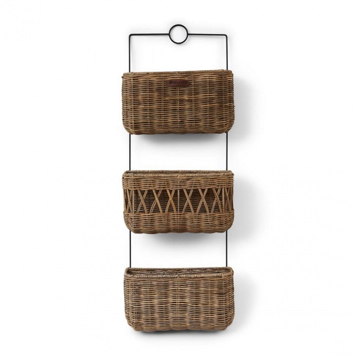 Organizer Rustic Rattan Wall