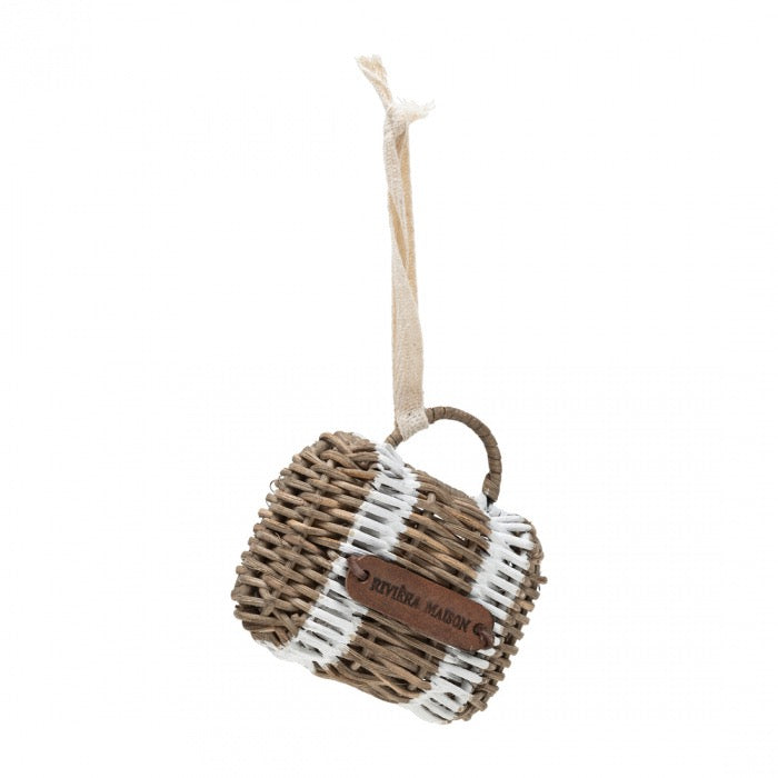 Rattan Ornament Suitcase (set van 5)