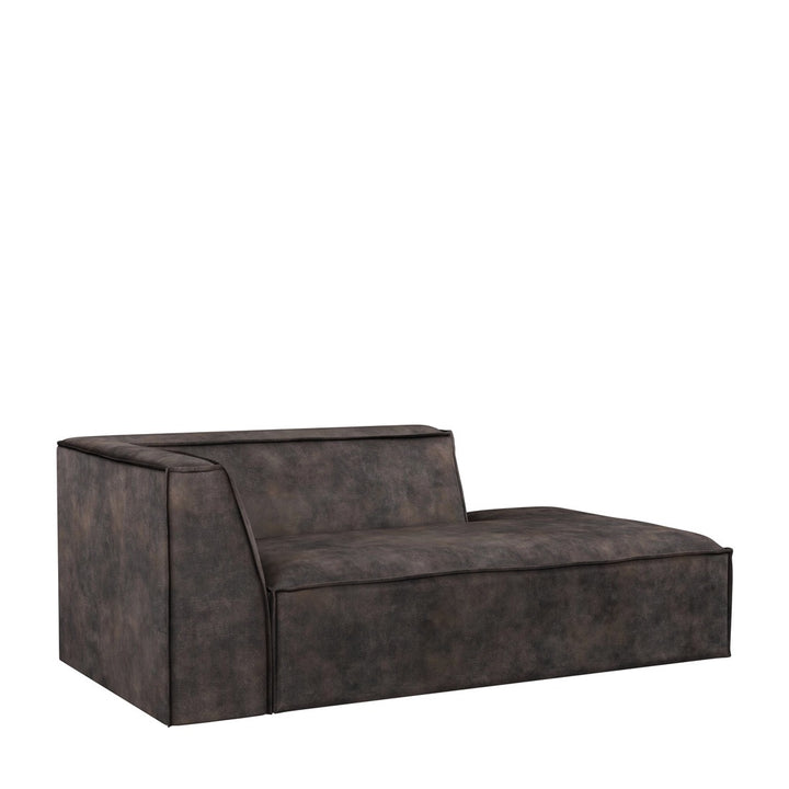 Rivièra Maison The Jagger Chaise Longue Right velvet grimaldi grey