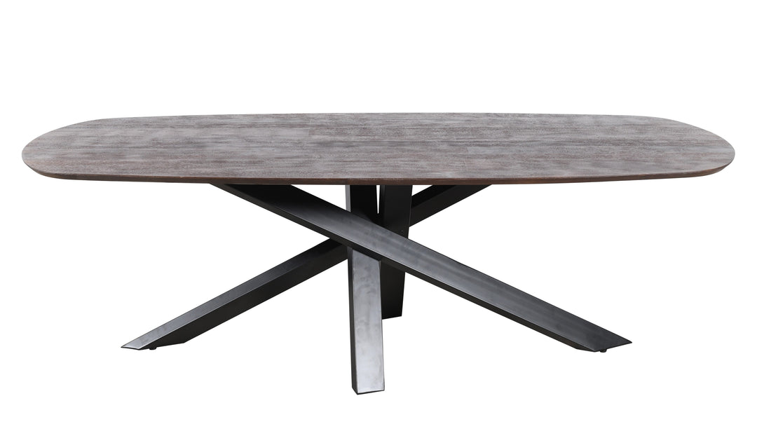 PTMD Alore Dining Table Brown Black 280 cm