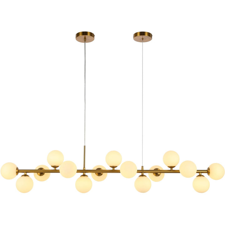 Pendant lamp Gold White