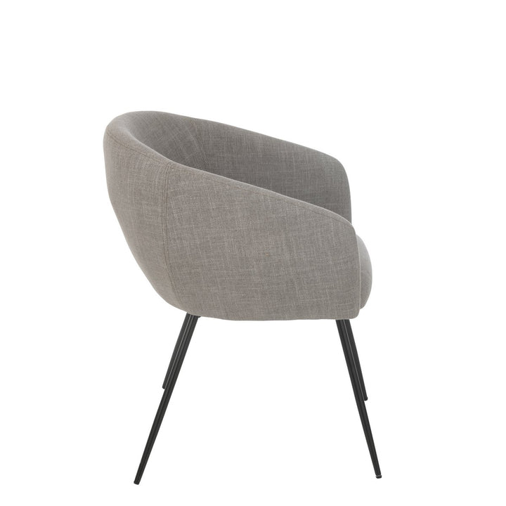 J-Line Chair Wales Steel Foam Grey