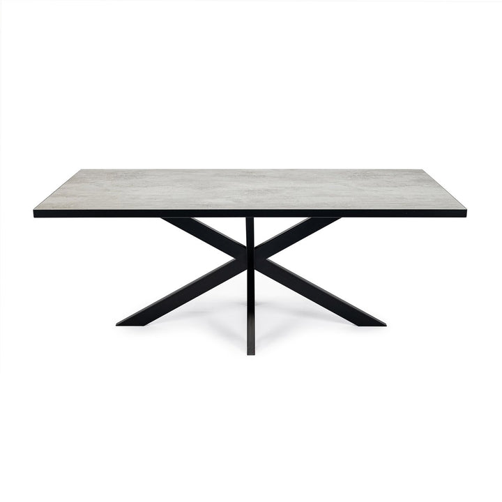 Stalux Eettafel Gijs Zwart/Beton