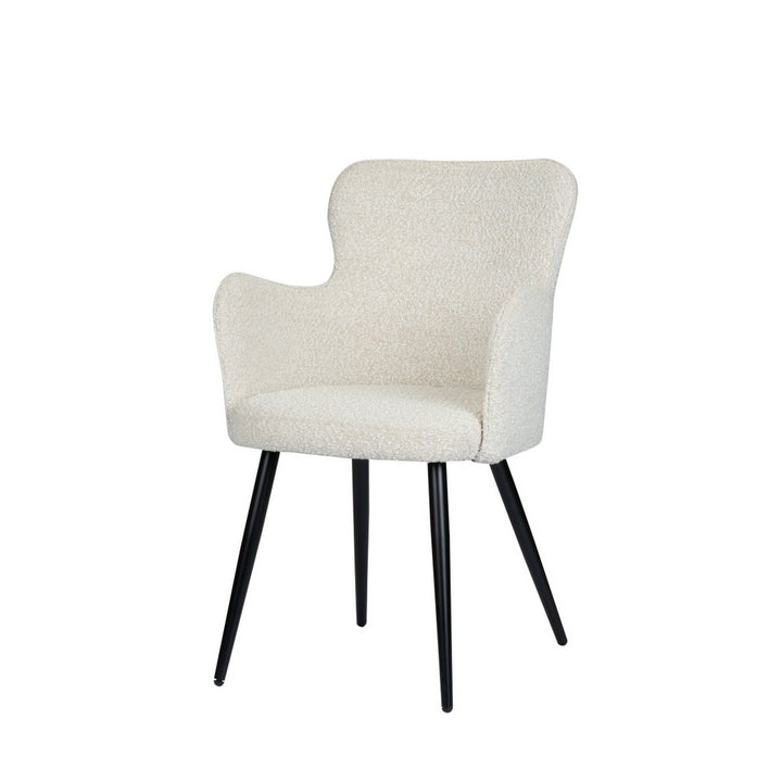 Wing Chair Pearl White Set of 2