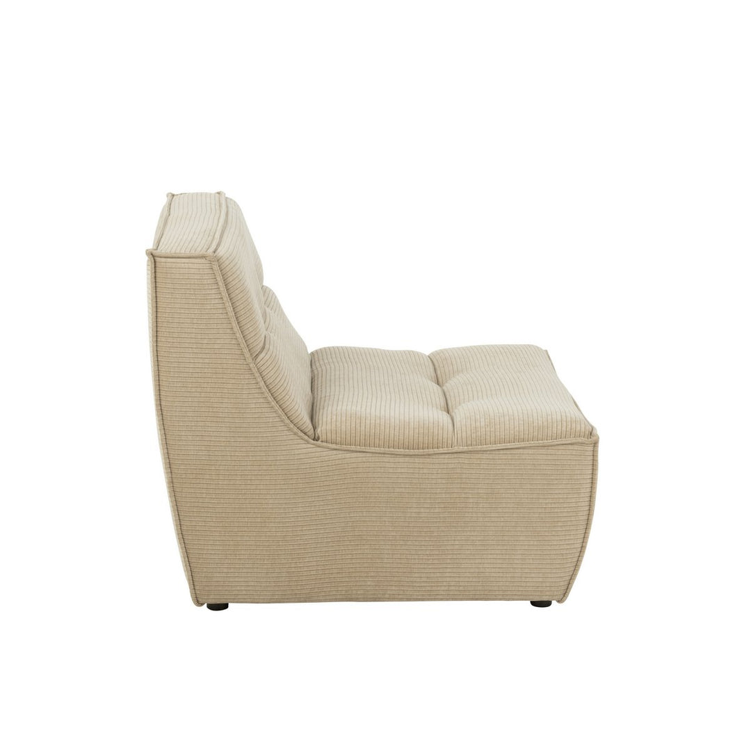 J-Line Sofa Grid Pappelholzschaum Dunkelbeige 