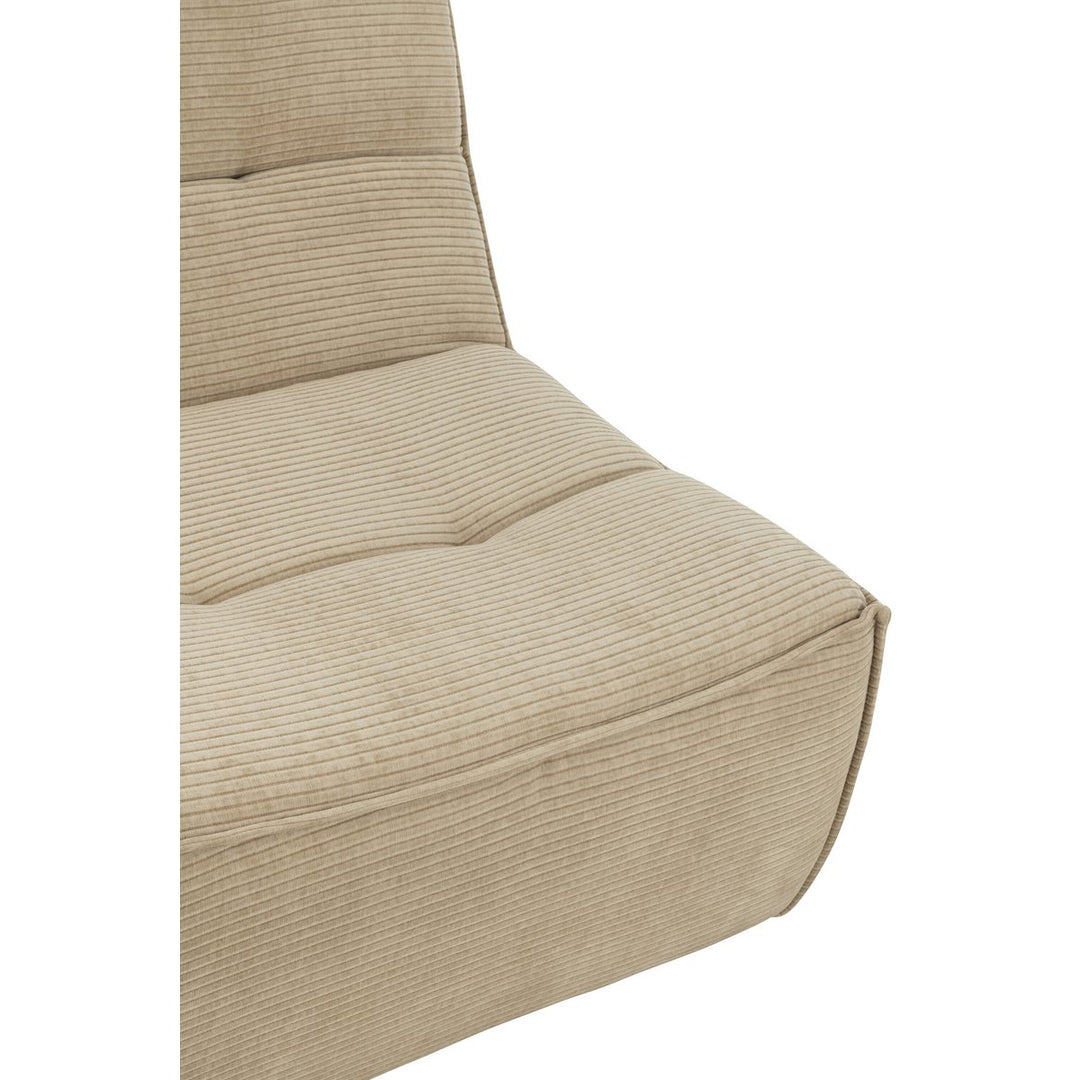 J-Line Sofa Grid Pappelholzschaum Dunkelbeige 