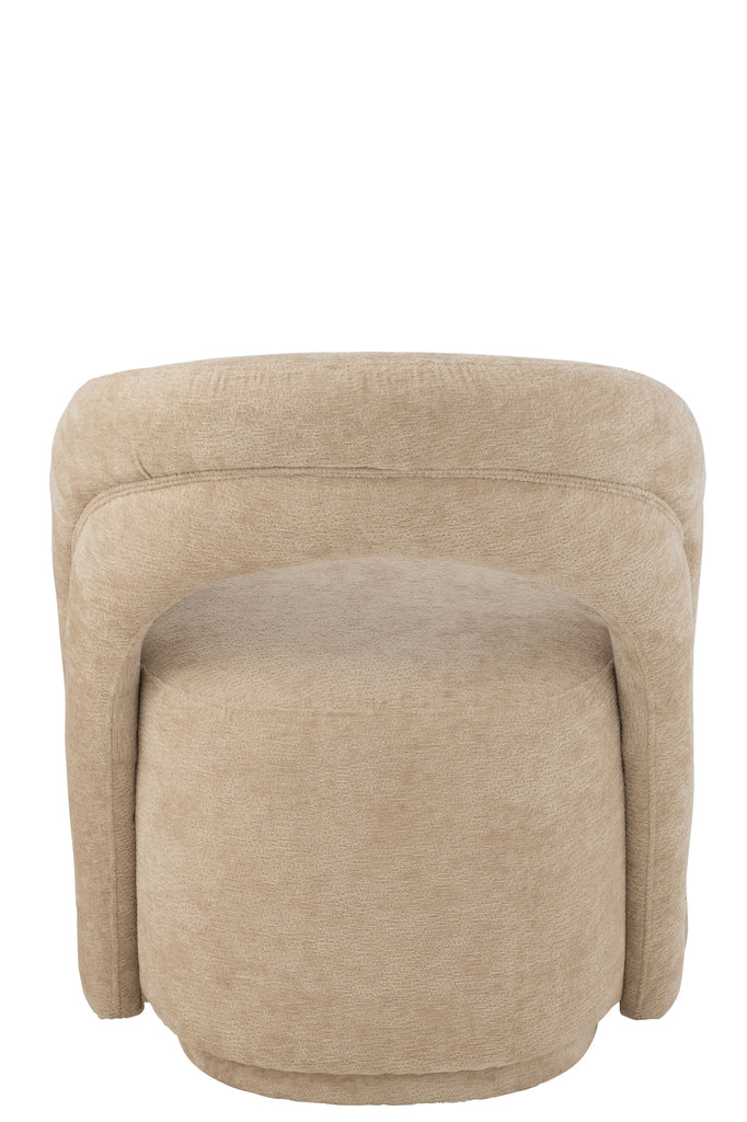 J-Line Stuhl Akzent Textil Beige