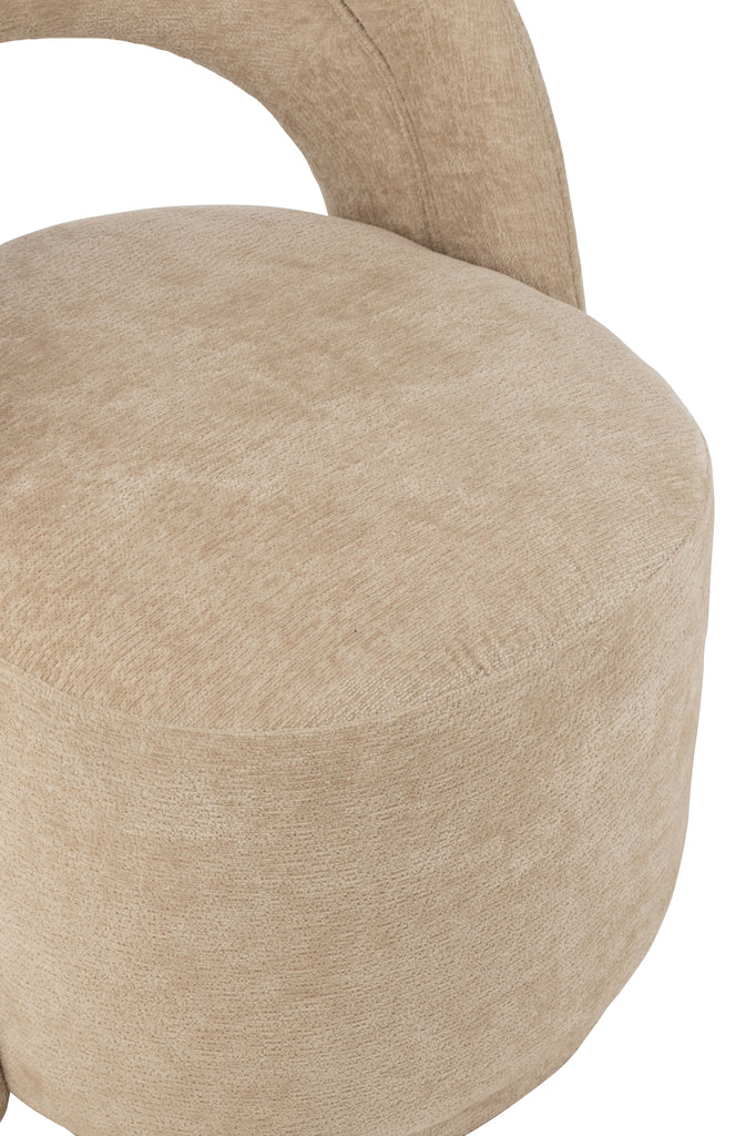 J-Line Stuhl Akzent Textil Beige