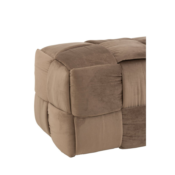 J-Line Pouf 3-Personen Braun