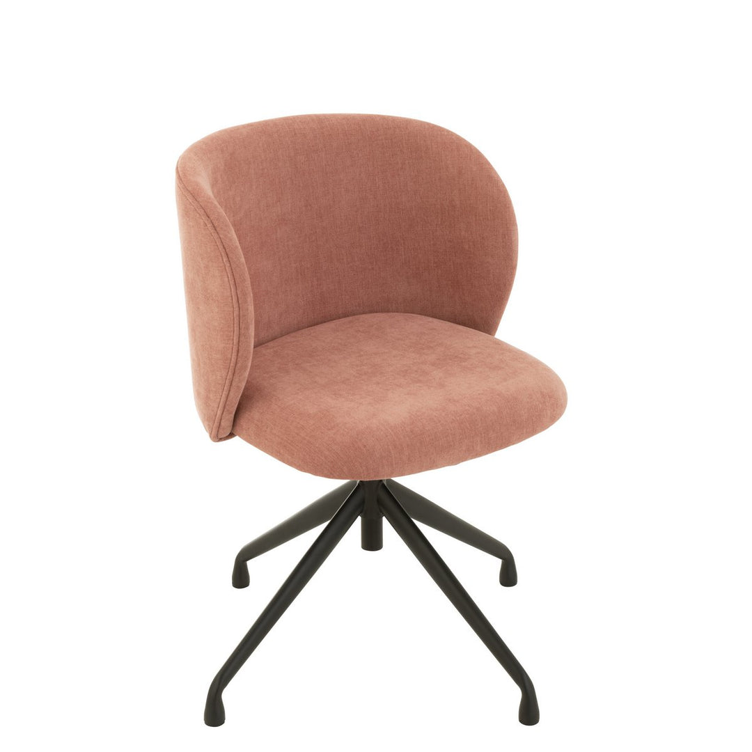 J-Line Chair Turn Up Down Textile Light Pink