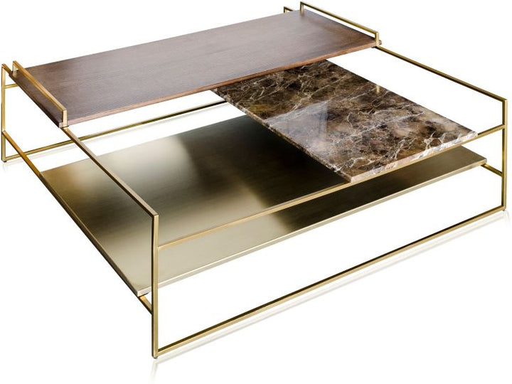 Architect Salontafel Geborsteld Goud