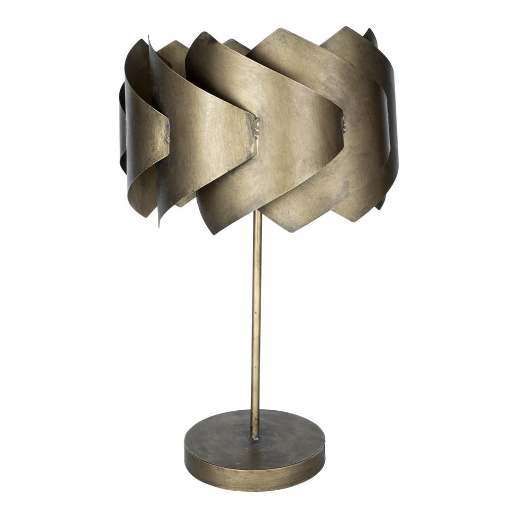 PTMD Table Lamp Arix Gold Layered Shade