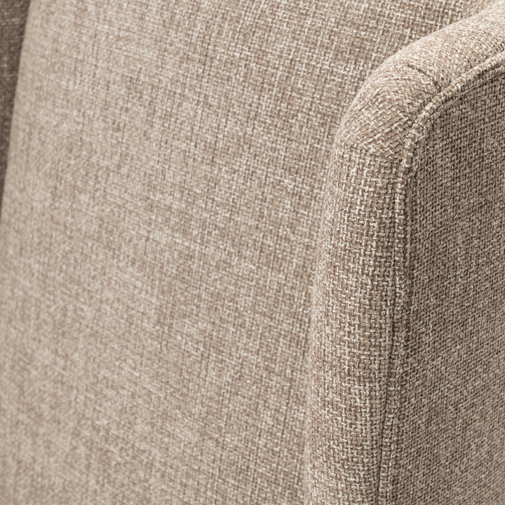 Riviera Maison Dining Chair Ascot Bright Taupe Chenille Jacquard