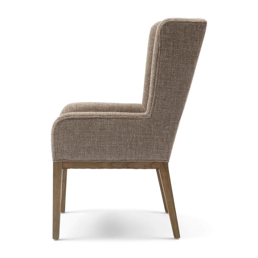 Riviera Maison Dining Chair Ascot Bright Taupe Chenille Jacquard