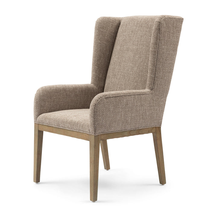 Riviera Maison Dining Chair Ascot Bright Taupe Chenille Jacquard