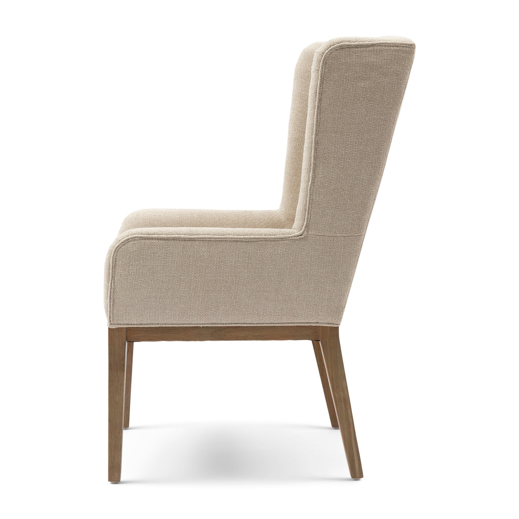 Riviera Maison Dining Chair Ascot Glossy Flax Chenille Jacquard