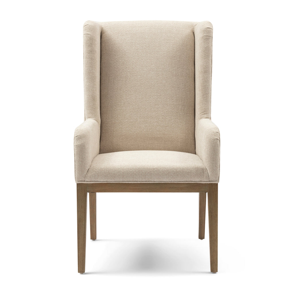 Riviera Maison Dining Chair Ascot Glossy Flax Chenille Jacquard