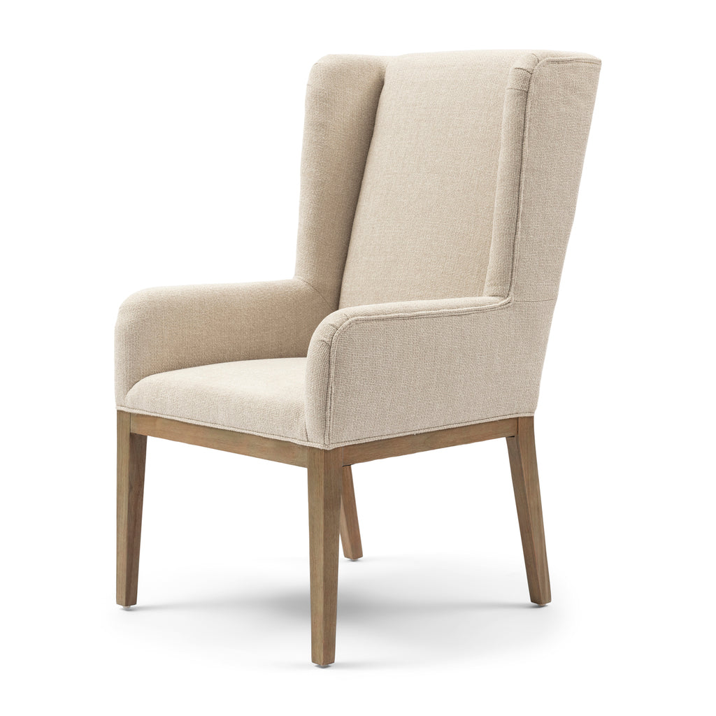 Riviera Maison Dining Chair Ascot Glossy Flax Chenille Jacquard