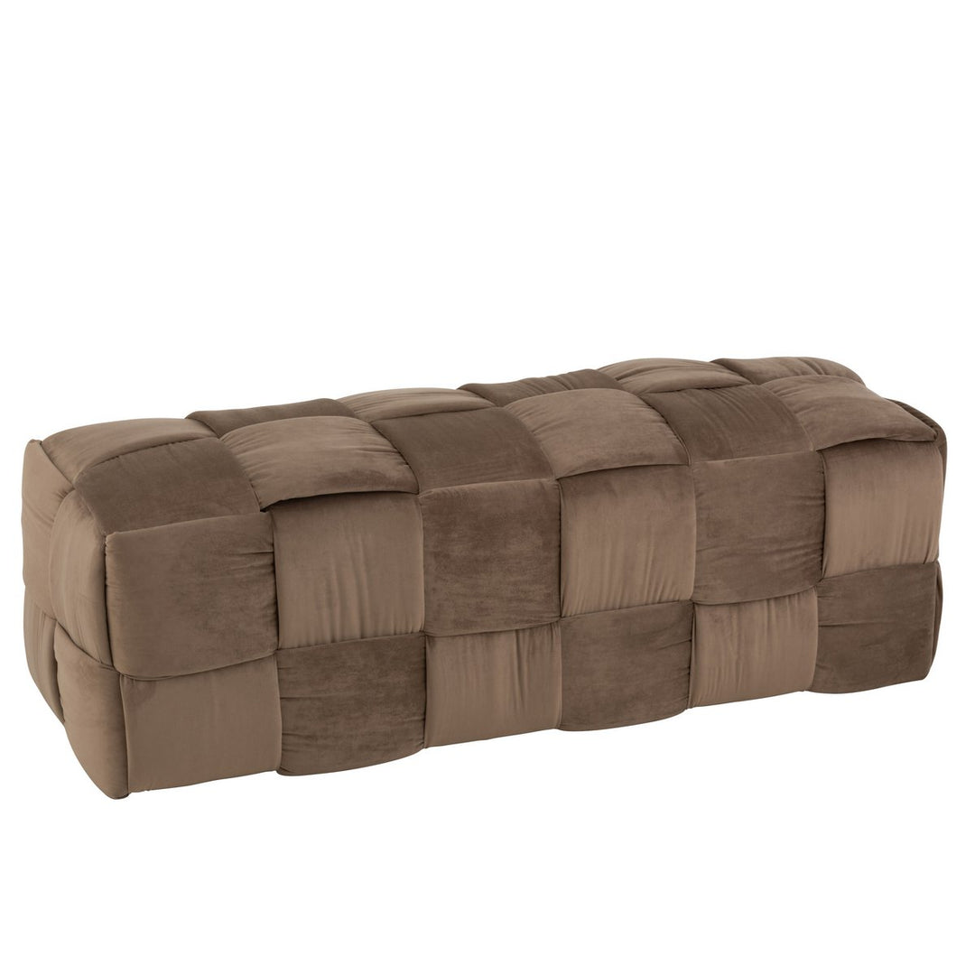 J-Line Pouf 3-Personen Braun