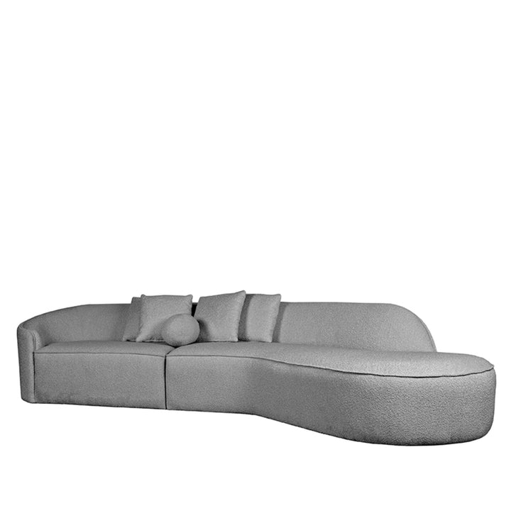 LABEL51 Bank Flori Grey Boucle 4-Seater