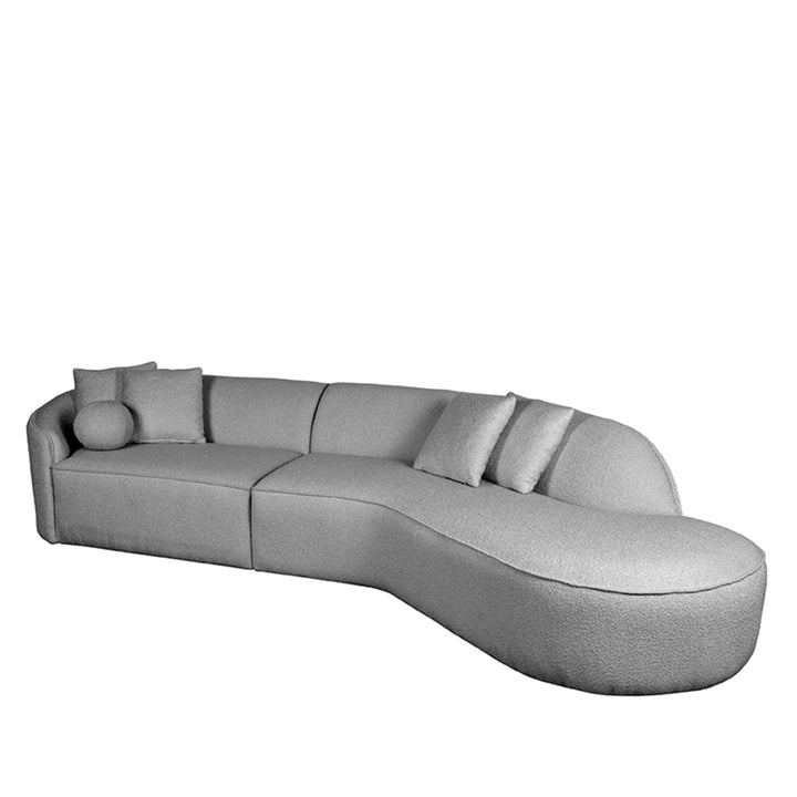 LABEL51 Bank Flori Grey Boucle 4-Seater