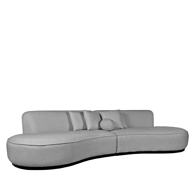 LABEL51 Bank Mori Grey Boucle 4-seater