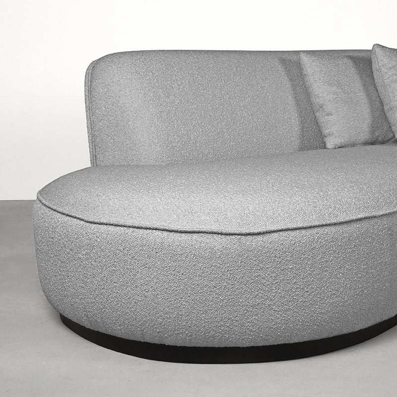 LABEL51 Bank Mori Grey Boucle 4-seater