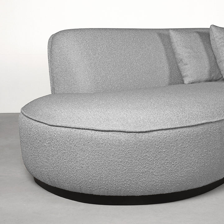 LABEL51 Bank Mori Grey Boucle 4-seater