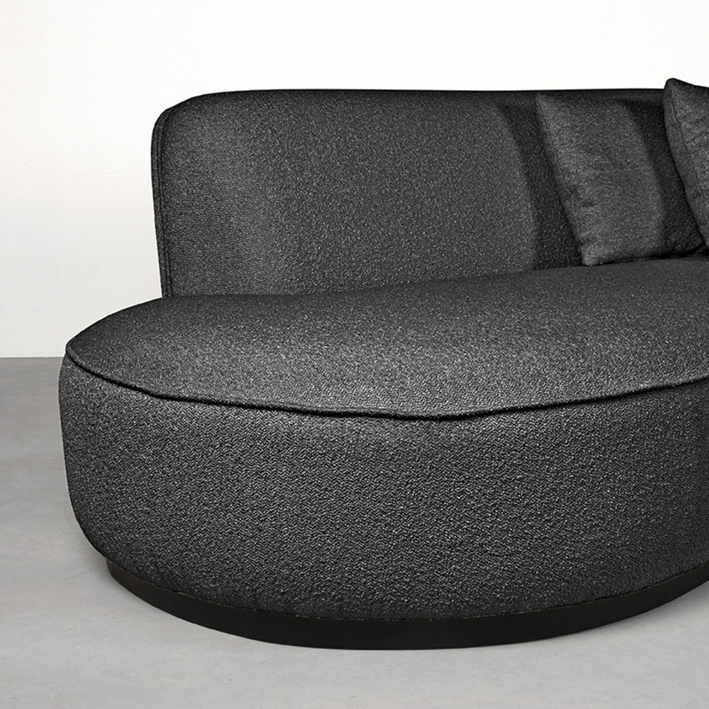 LABEL51 Bank Mori Anthracite Boucle 4-Seater