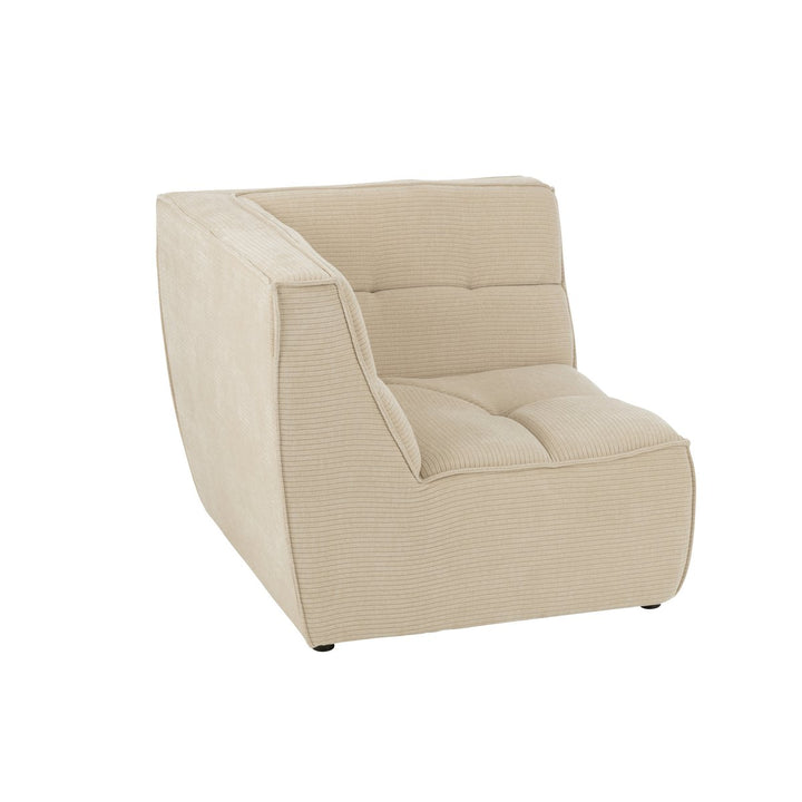 J-Line Ecksitzgitter Pappelholzschaum Beige 