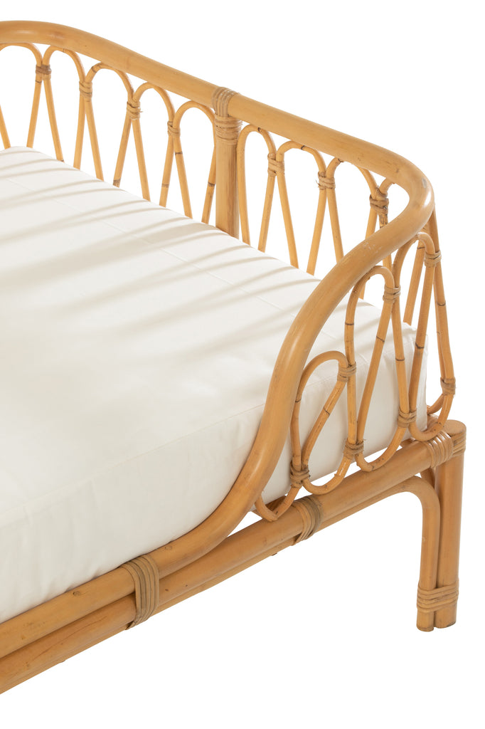 J-Line Bed Pierre Rattan Naturel