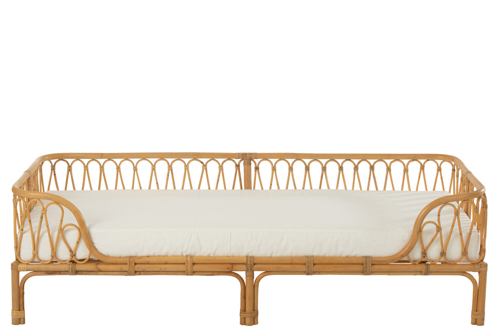 J-Line Bed Pierre Rattan Naturel