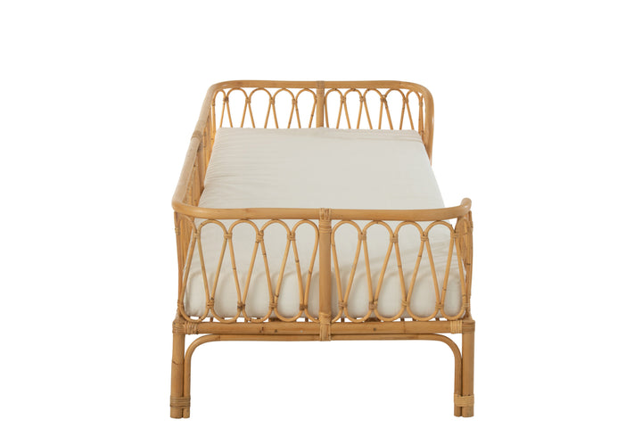 J-Line Bed Pierre Rattan Naturel