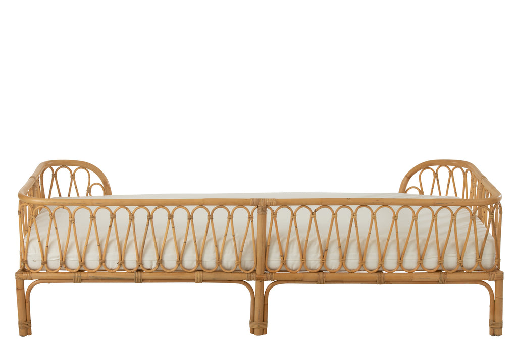 J-Line Bed Pierre Rattan Naturel