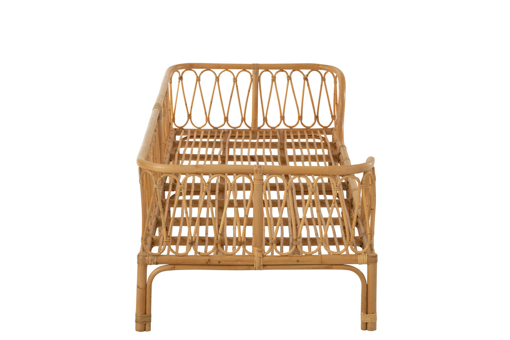 J-Line Bed Pierre Rattan Naturel