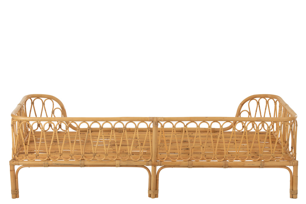 J-Line Bed Pierre Rattan Naturel