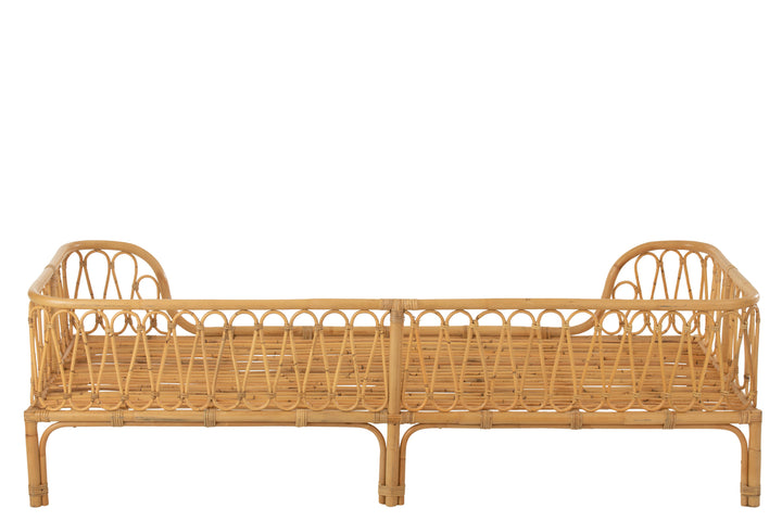 J-Line Bed Pierre Rattan Naturel