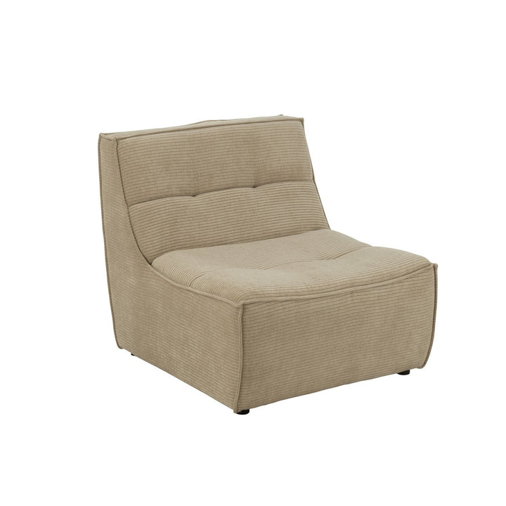 J-Line Sofa Grid Pappelholzschaum Dunkelbeige 