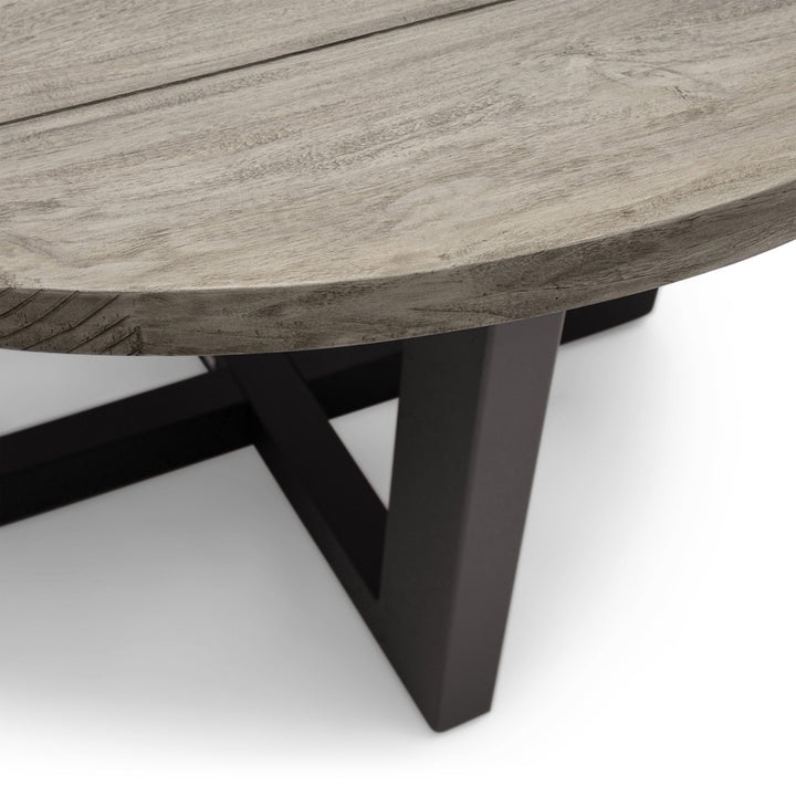 Bondi Beach Outdoor Round Dining Table 140 Grey