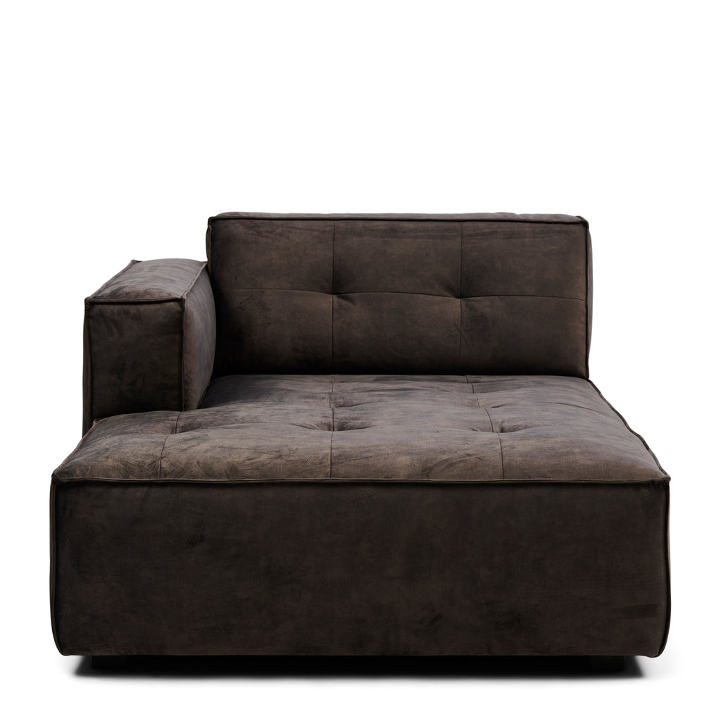 Rivièra Maison Brandon Chaise Longue Left velvet grimaldi grey