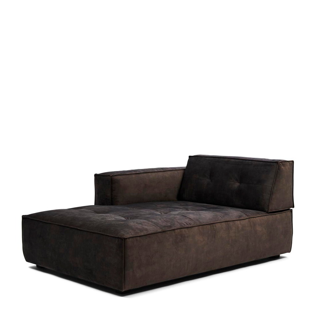 Rivièra Maison Brandon Chaise Longue Left velvet grimaldi grey