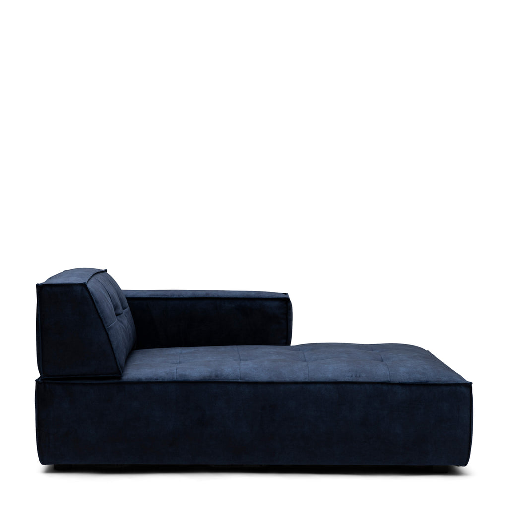 Rivièra Maison Brandon Chaise Longue Right velvet estate blue