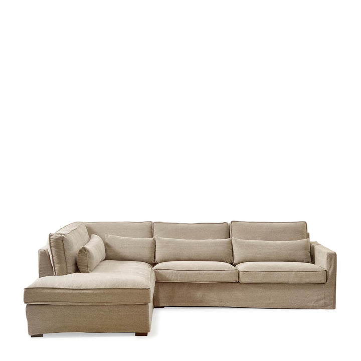 Rivièra Maison Chaise Longue Sofa Left Brompton Cross Natural 